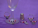 wine glass charm